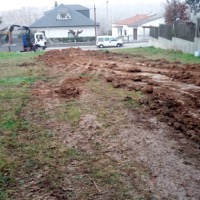 Rebaje con cimentación